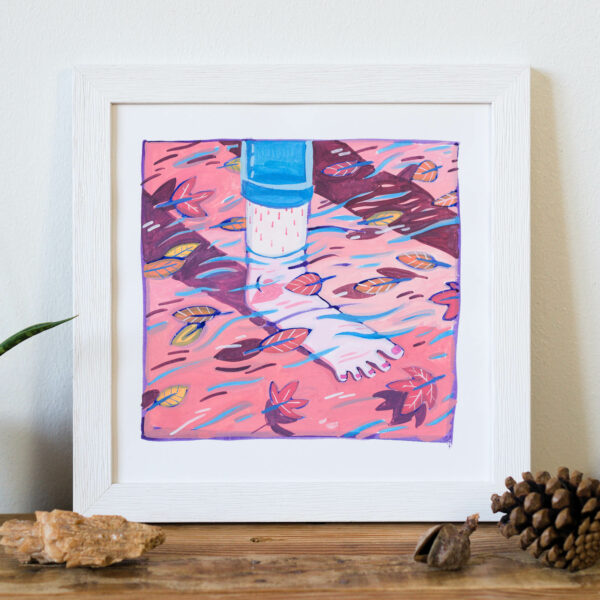 Gouache Originale Caresse automnale