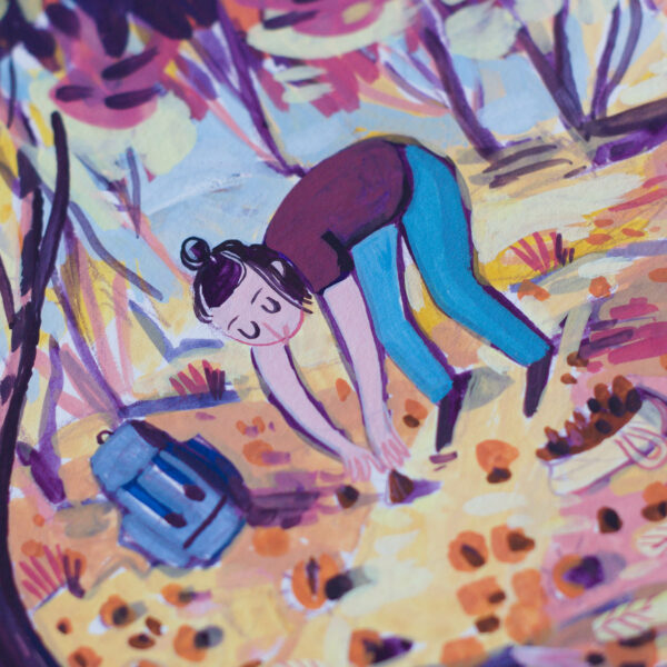 Gouache Originale Cueillette – Image 3