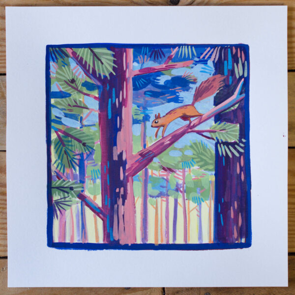 Reproduction 20x20cm Dans les pins – Image 2