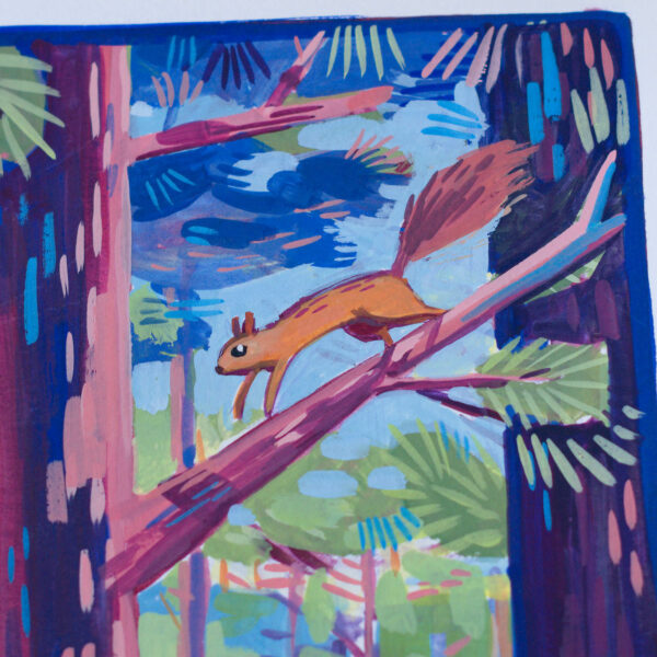 Reproduction 20x20cm Dans les pins – Image 3
