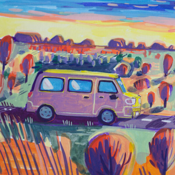 Gouache Originale Kata Tjuta – Image 2