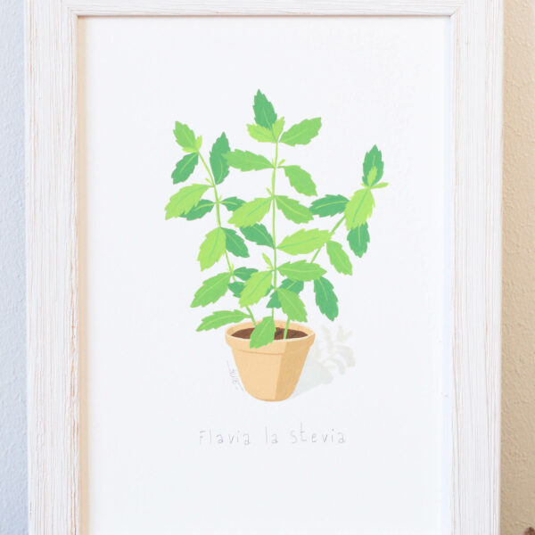 Gouache Originale Flavia la stevia – Image 3