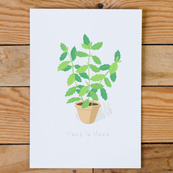 Gouache Originale Flavia la stevia – Image 4