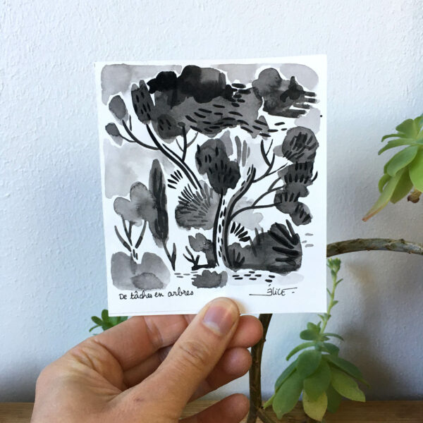 Encre de Chine Tâches d'arbres – Image 2