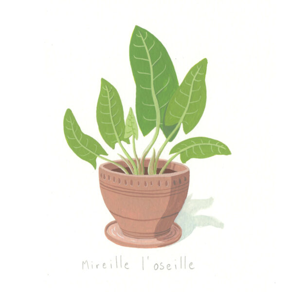 Gouache Originale Mireille l'oseille – Image 2