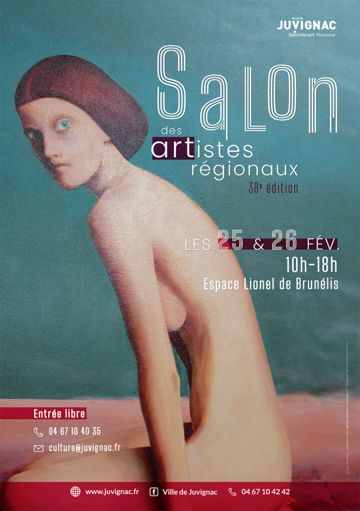 Affiche du salon des artistes régionaux de juvignac