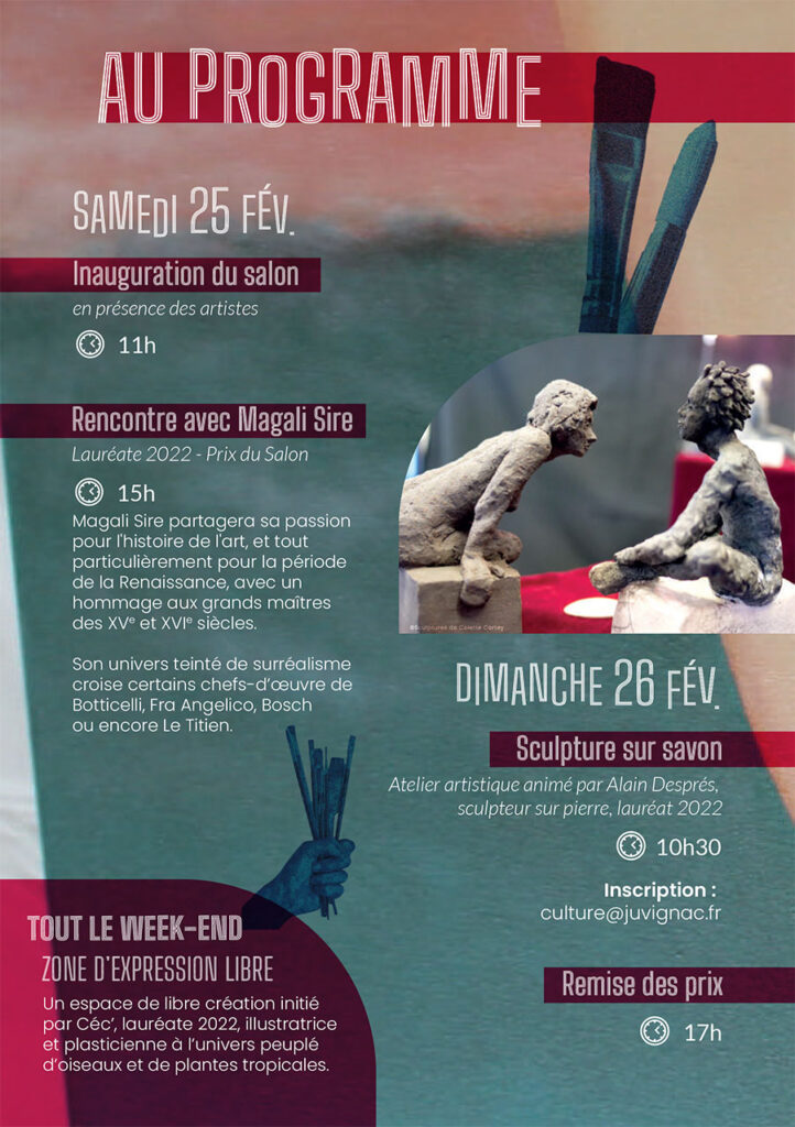 programme du salon des artistes régionaux de juvignac